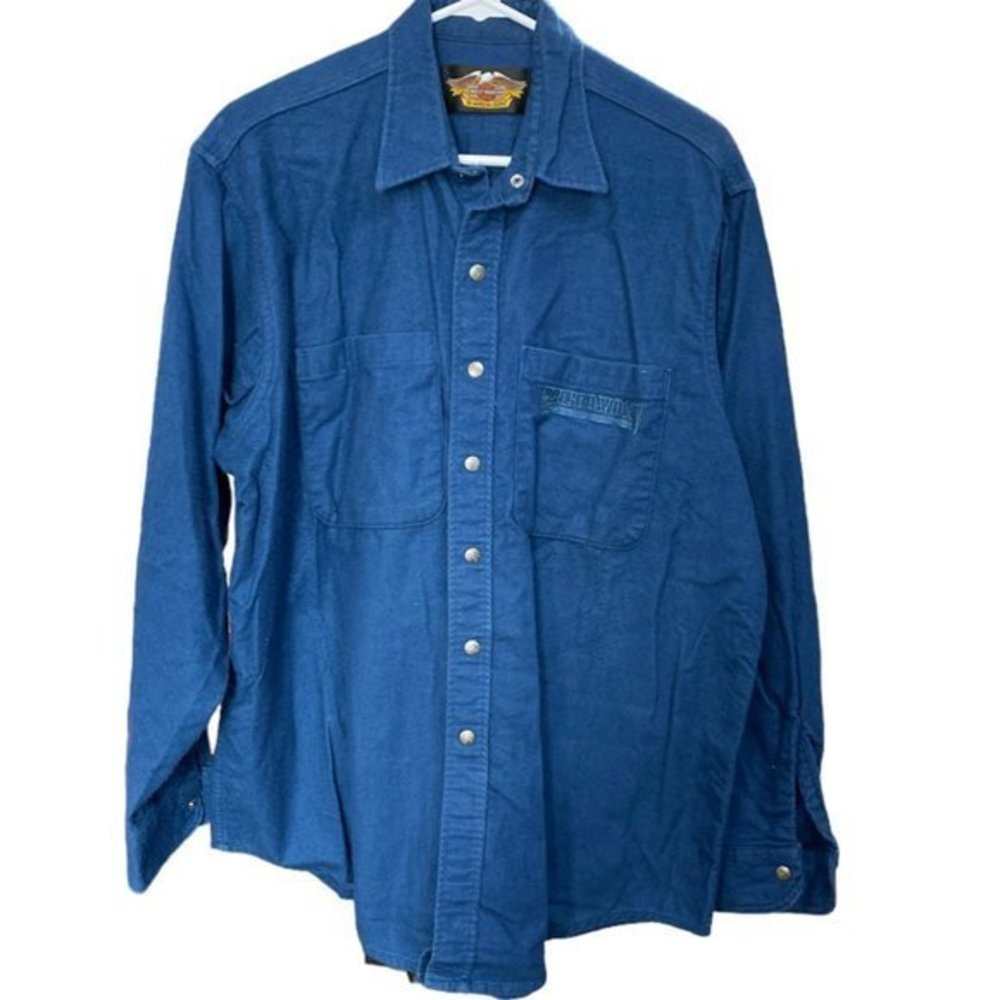 Vintage Harley Davidson Flannel Shirt